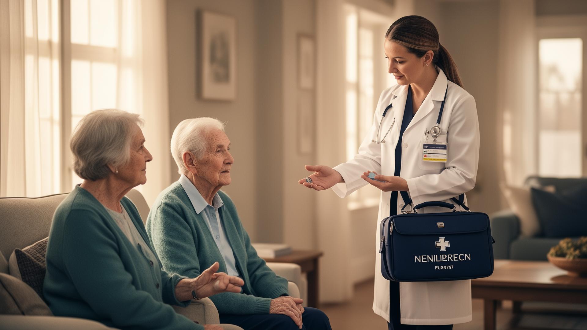 Apex Medical physician visiting a patient at home
